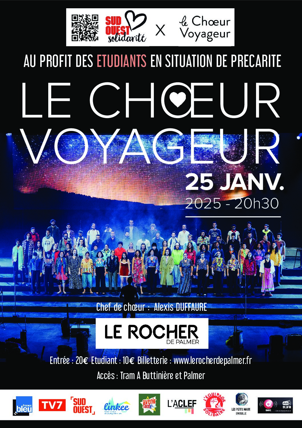 Le Rocher de Palmer à Cenon – Concert caritatif